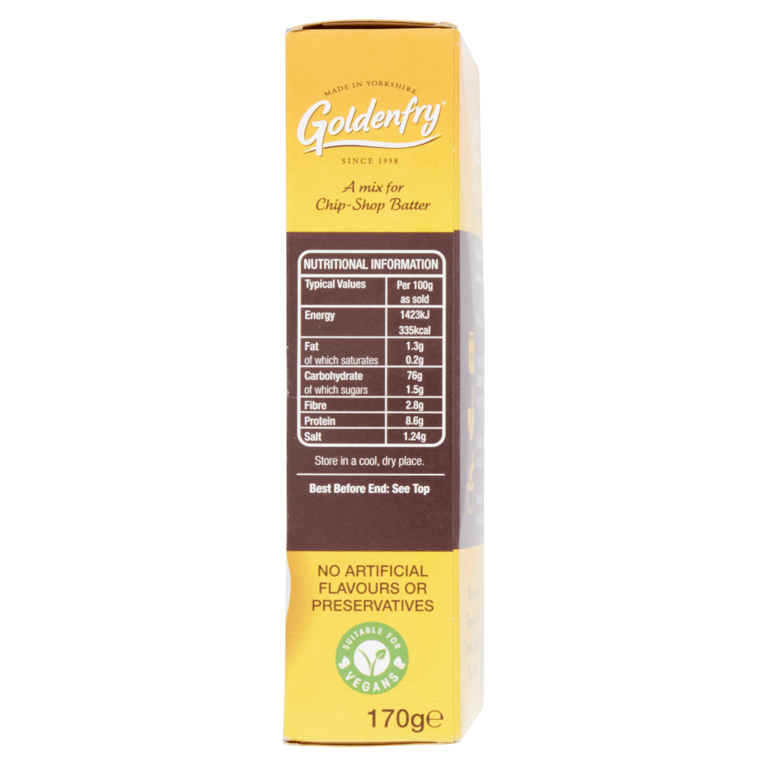 Goldenfry Chip - Shop Batter Mix 170g - UK Food & Drink - 5010105131016