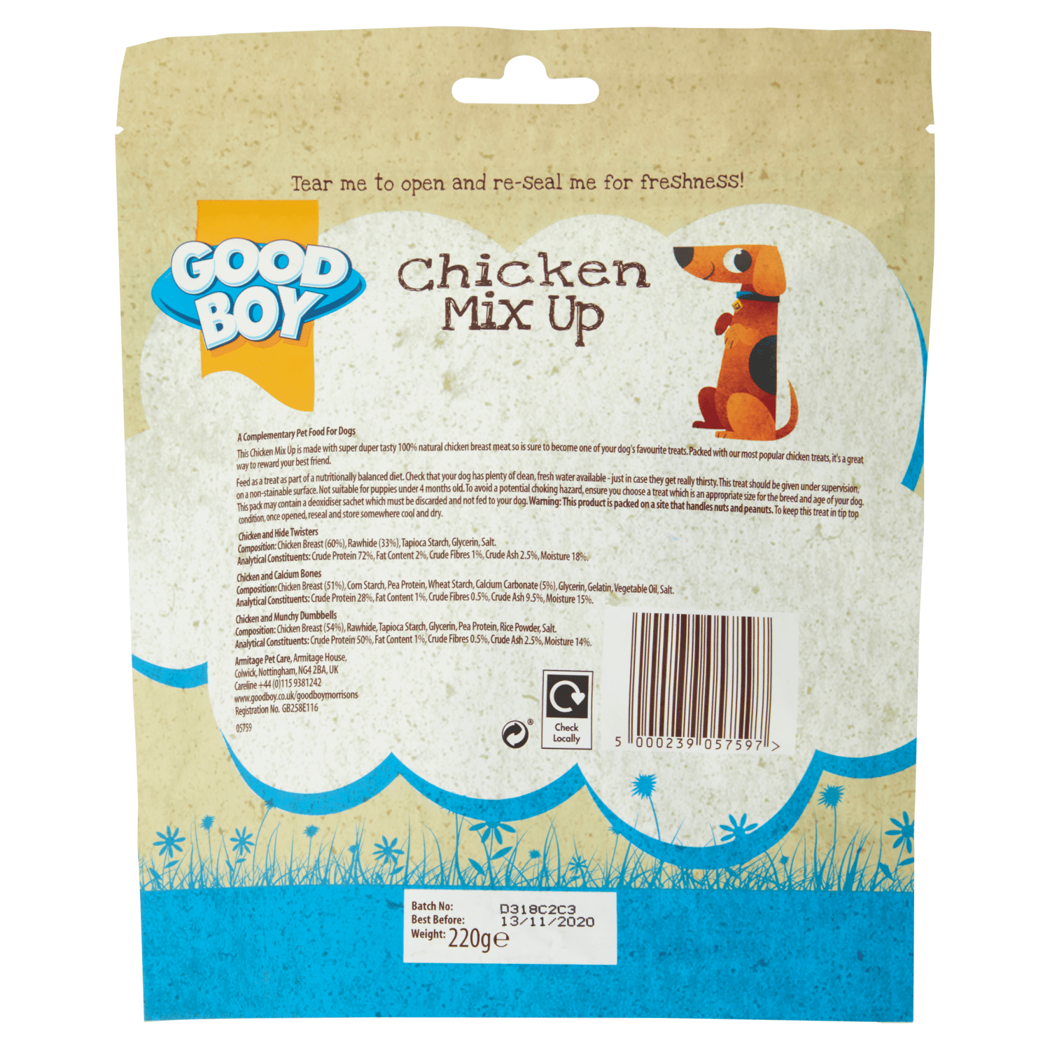 Good Boy Chicken Mix Up 220g - UK Food & Drink - 5000239057597