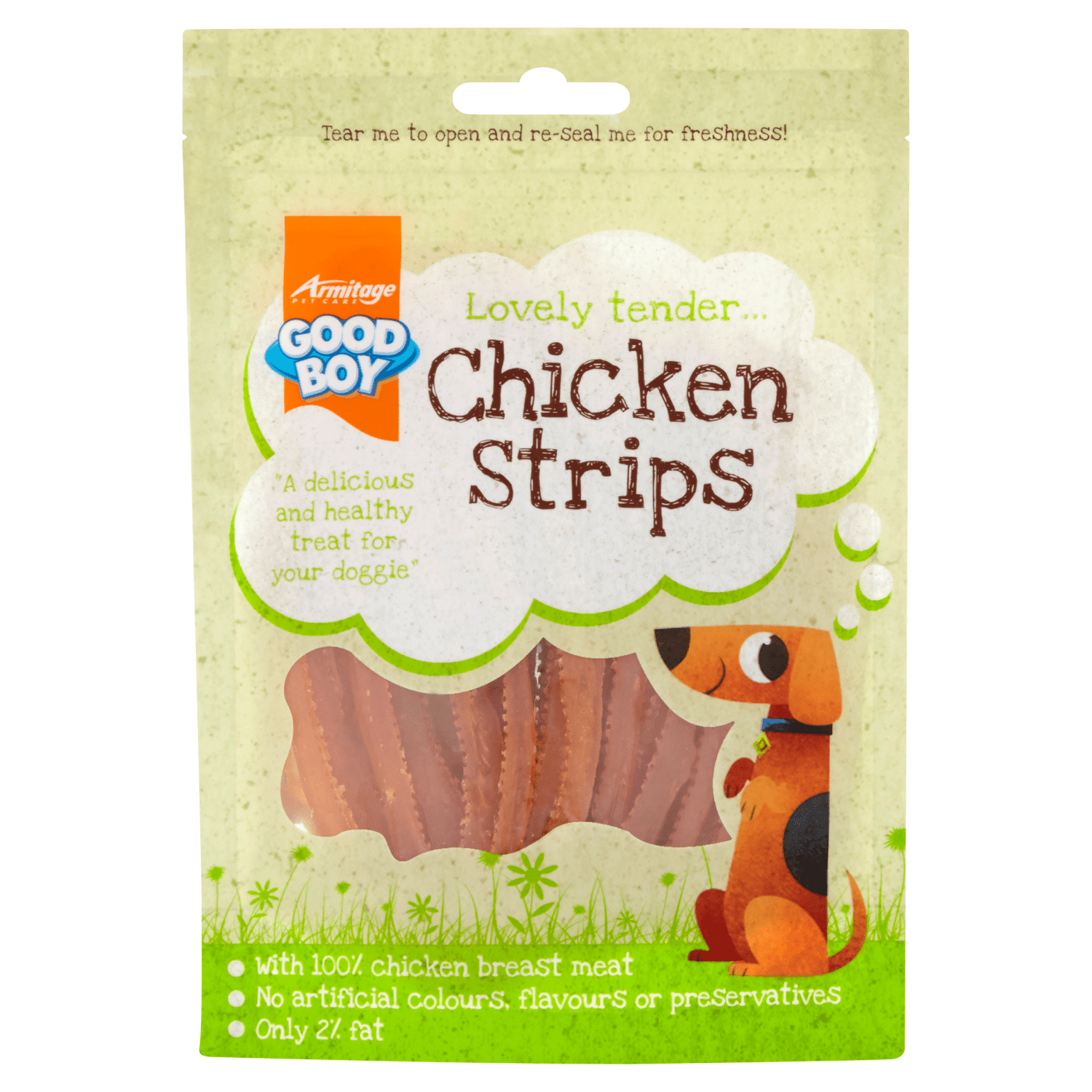 Good Boy Chicken Strips 80g - UK Food & Drink - 5000239056804
