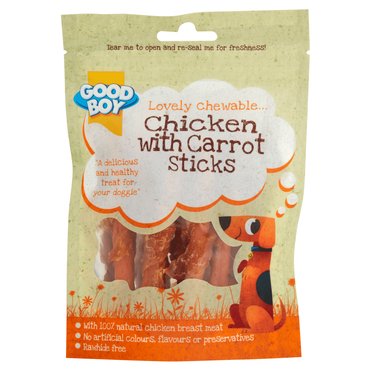 Good Boy Chicken with Carrot Sticks 70g - UK Food & Drink - 5000239057603