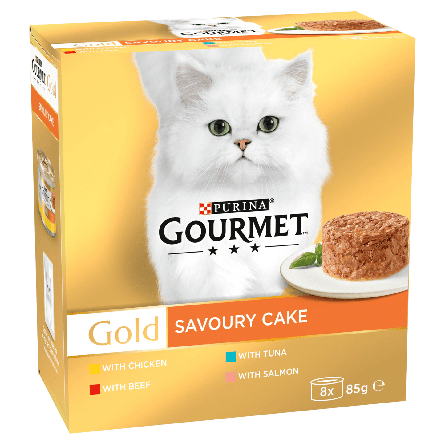 Gourmet Gold Savoury Cake Meat 8 x 85g (680g) - UK Food & Drink - 7613036958202