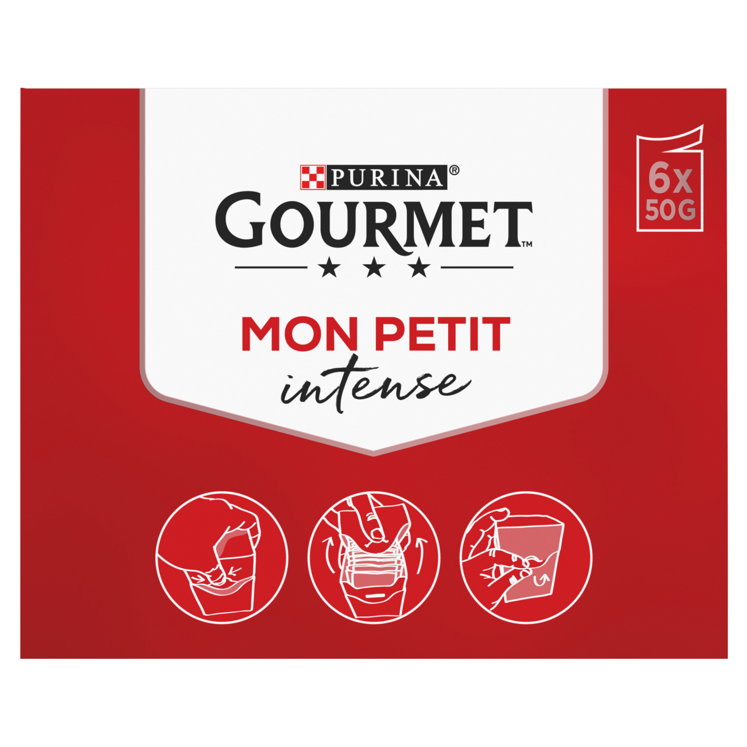 Gourmet Mon Petit Adult Cat Food with Tuna, Salmon & Trout 6 x 50g (300g) - UK Food & Drink - 7613034582454