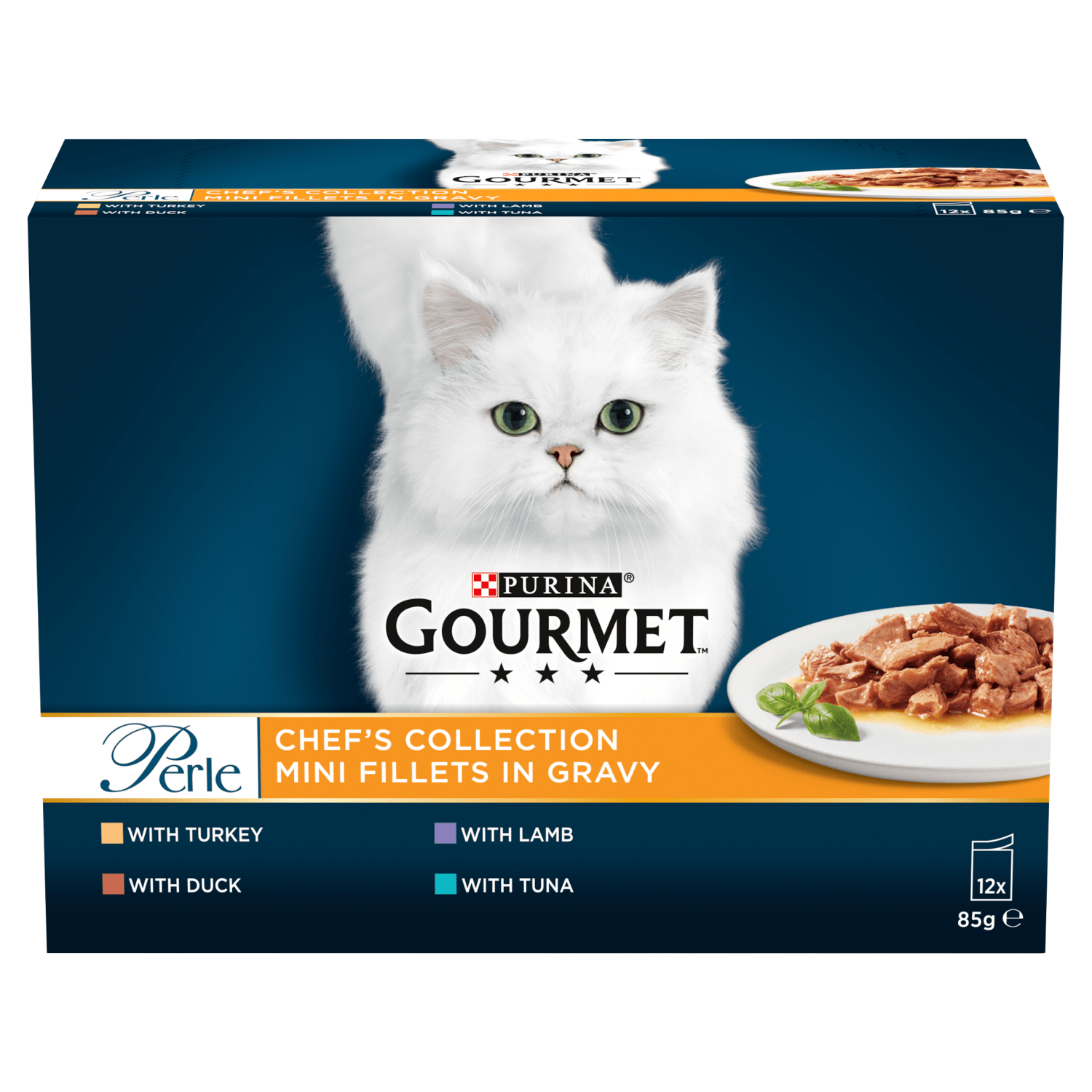 Gourmet Perle Chef's Collection Mini Fillets in Gravy 12 x 85g - UK Food & Drink - 5000161030170