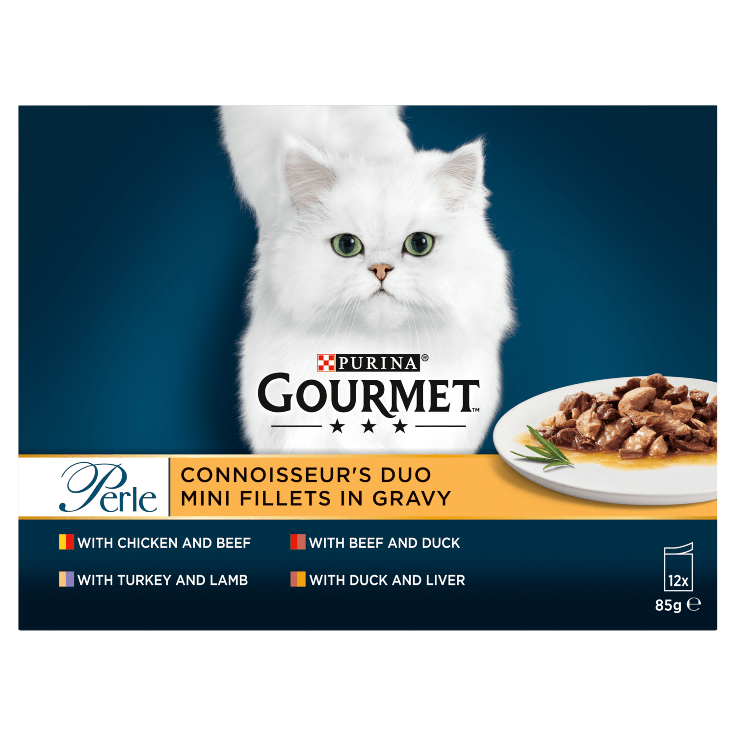 Gourmet Perle Delicate Meats Duo 12 x 85g (1020g) - UK Food & Drink - 7613035985650