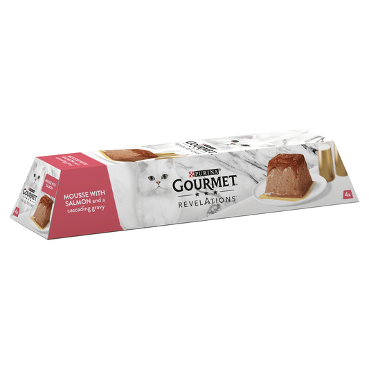 Gourmet Revelations Mousse with Salmon and a Cascading Gravy 4 x 57g (228g) - UK Food & Drink - 7613287080752