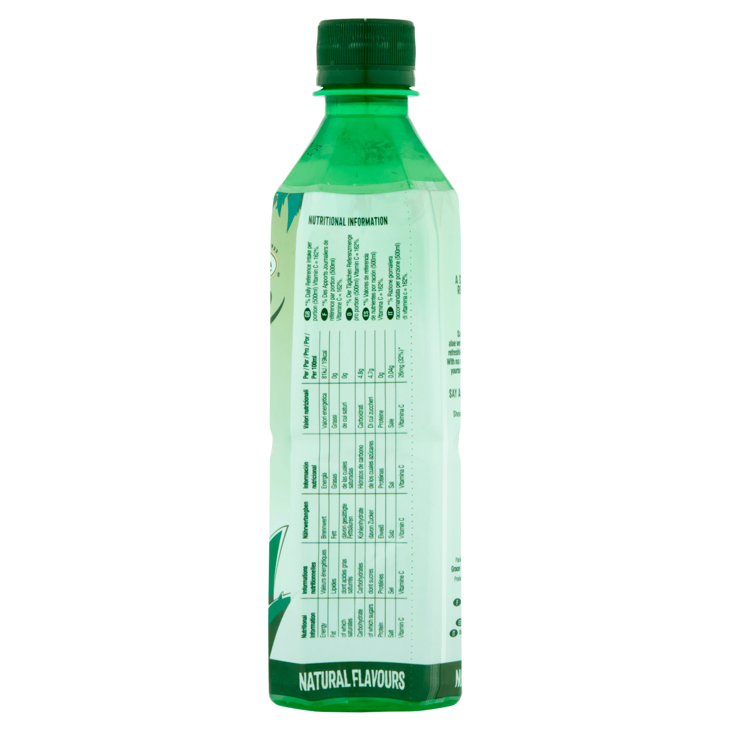 Grace Say Aloe Vera Drink Original Flavour 500ml - UK Food & Drink - 5035139213644
