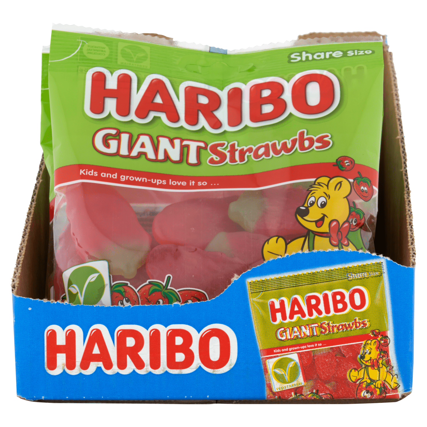 HARIBO Giant Strawbs 175g - UK Food & Drink - 5012035963101