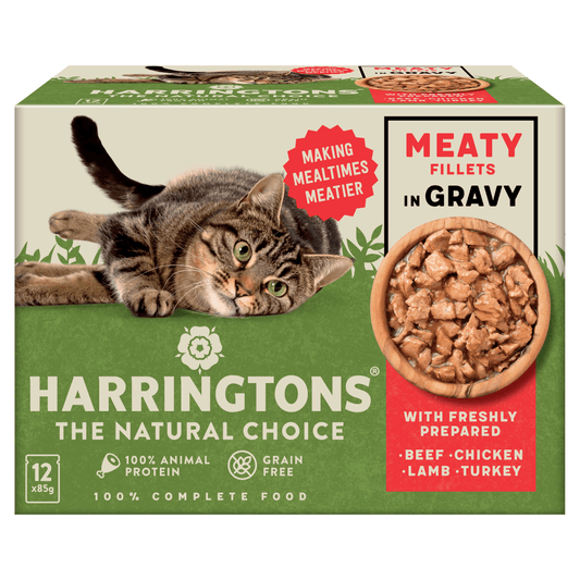 Harringtons Meaty Fillets in Gravy 12 x 85g (1.02kg) - UK Food & Drink - 5013919004200