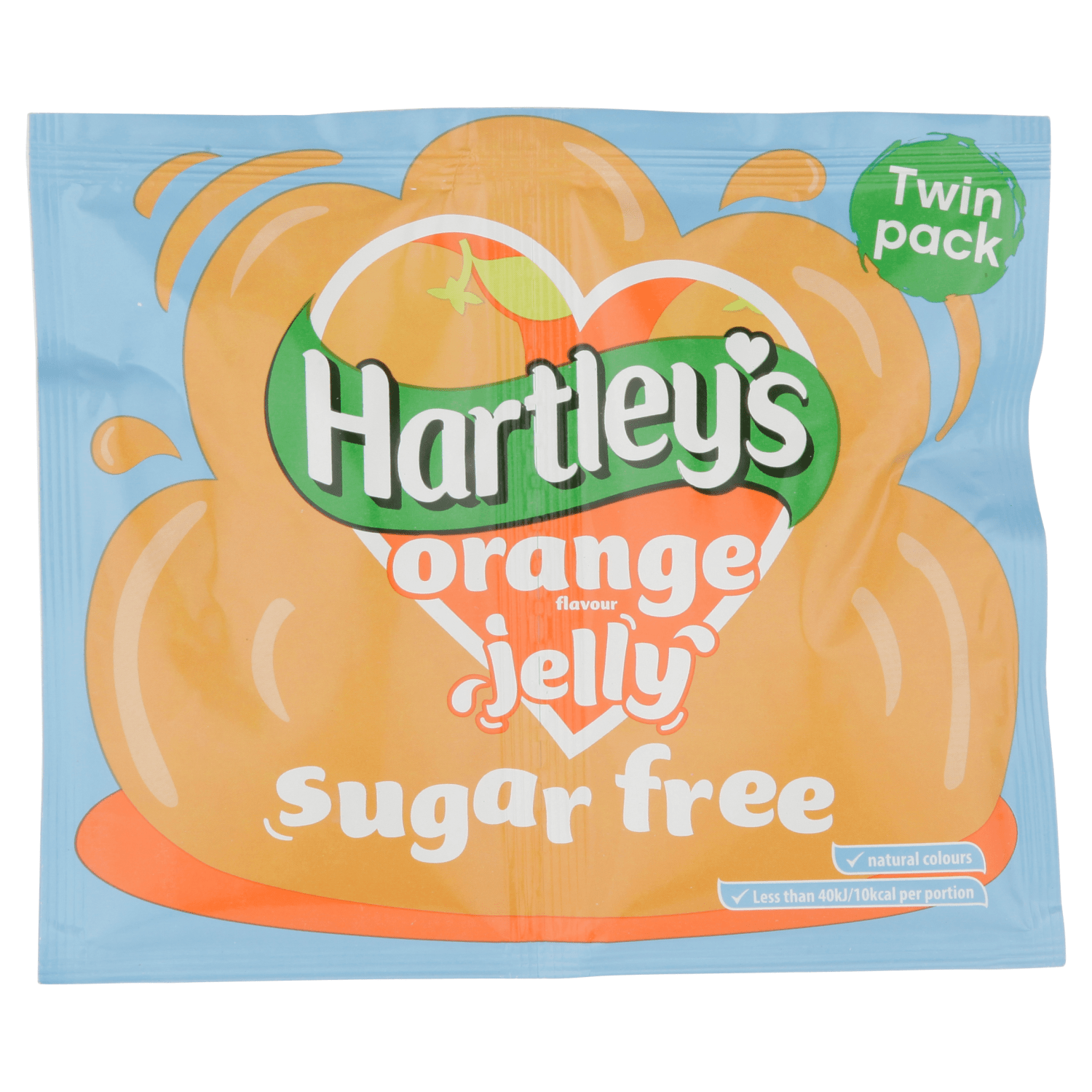 Hartley's Orange Flavour Jelly Sugar Free Twin Pack 23g - UK Food & Drink - 5000354160950