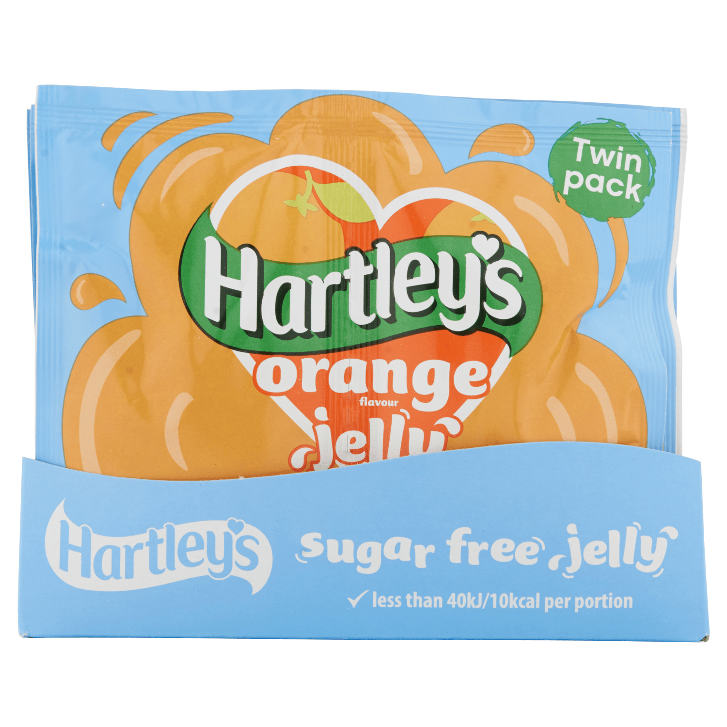 Hartley's Orange Flavour Jelly Sugar Free Twin Pack 23g - UK Food & Drink - 5000354160950