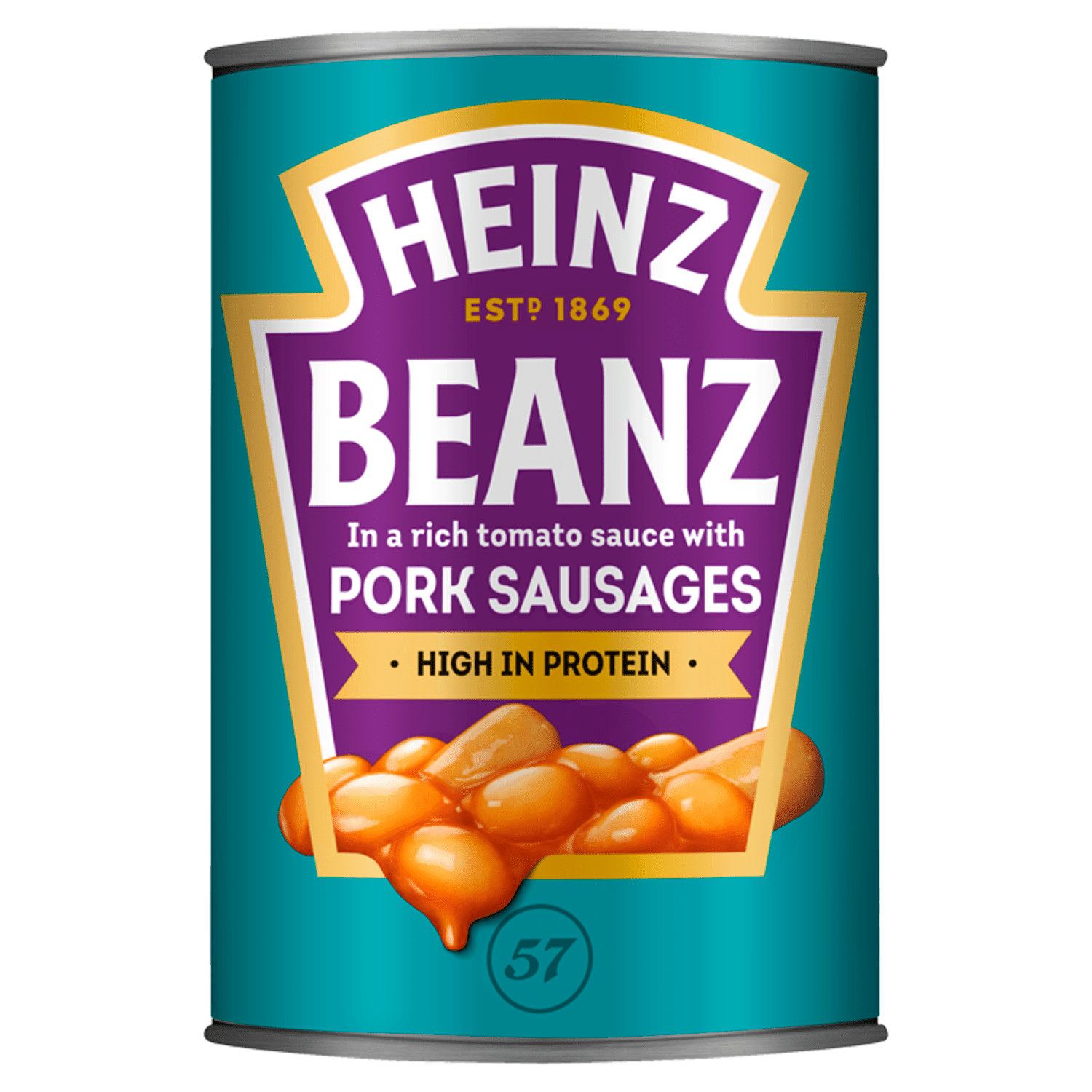 Heinz Beanz Baked Beans with Pork Sausages in a Rich Tomato Sauce 415g - UK Food & Drink - 5000157025272