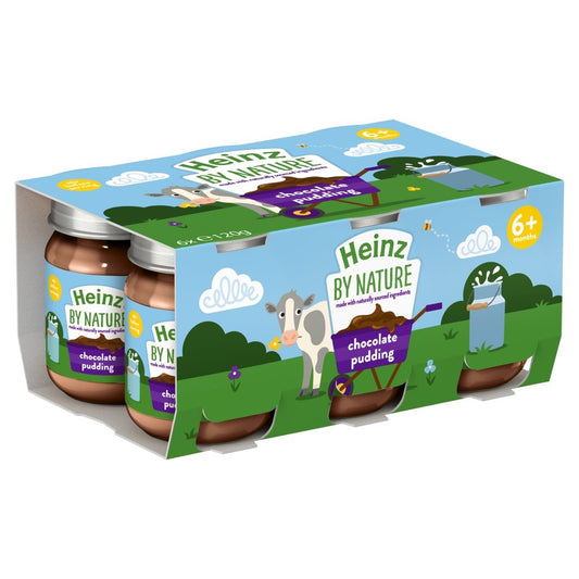 Heinz By Nature Chocolate Pudding 4+ Months 6 x 120g - UK Food & Drink - 5000157140135