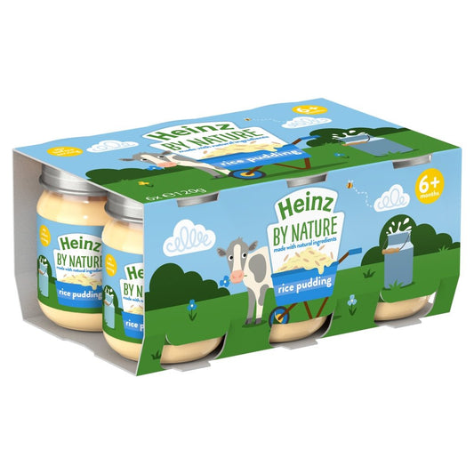 Heinz By Nature Rice Pudding 4+ Months 6 x 120g - UK Food & Drink - 5000157140166