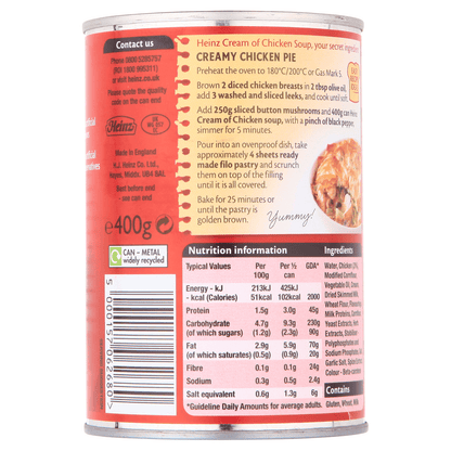 Heinz Classic Cream of Chicken Soup 400g - UK Food & Drink - 5000157062680