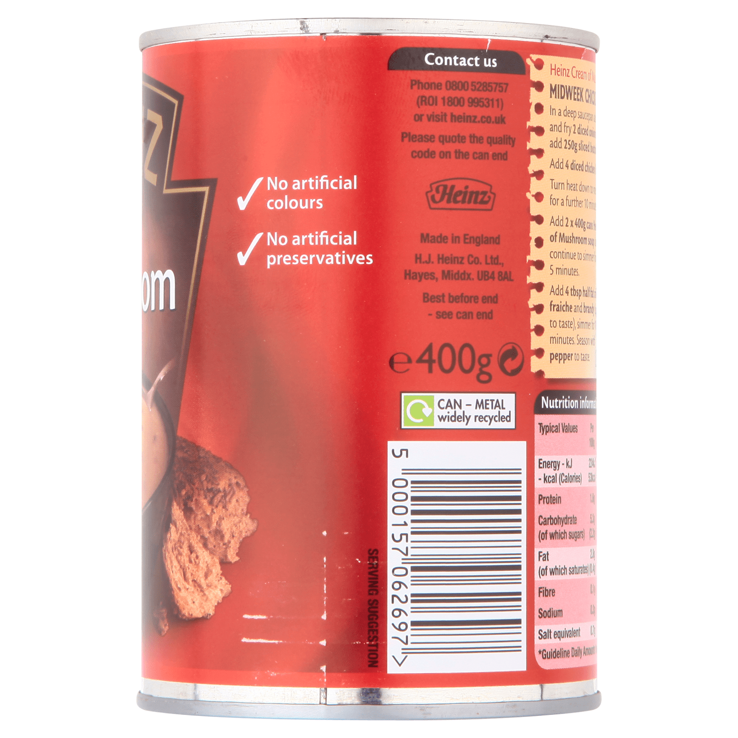 Heinz Classic Cream of Mushroom Soup 400g - UK Food & Drink - 5000157062697