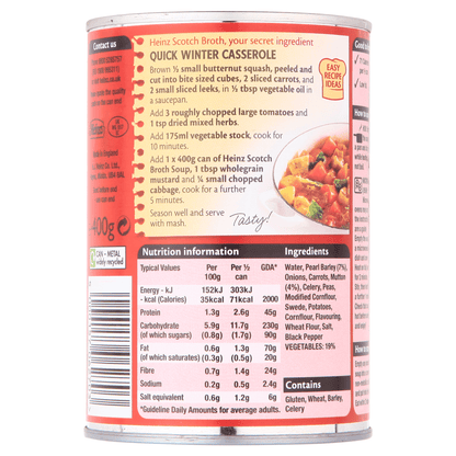 Heinz Classic Scotch Broth 400g - UK Food & Drink - 5000157062703