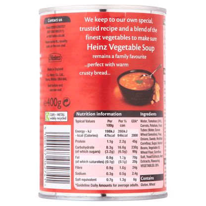 Heinz Classic Vegetable Soup 400g - UK Food & Drink - 5000157062741