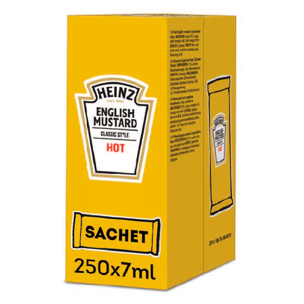 Heinz English Mustard Hot 7ml - UK Food & Drink - 5000157106919