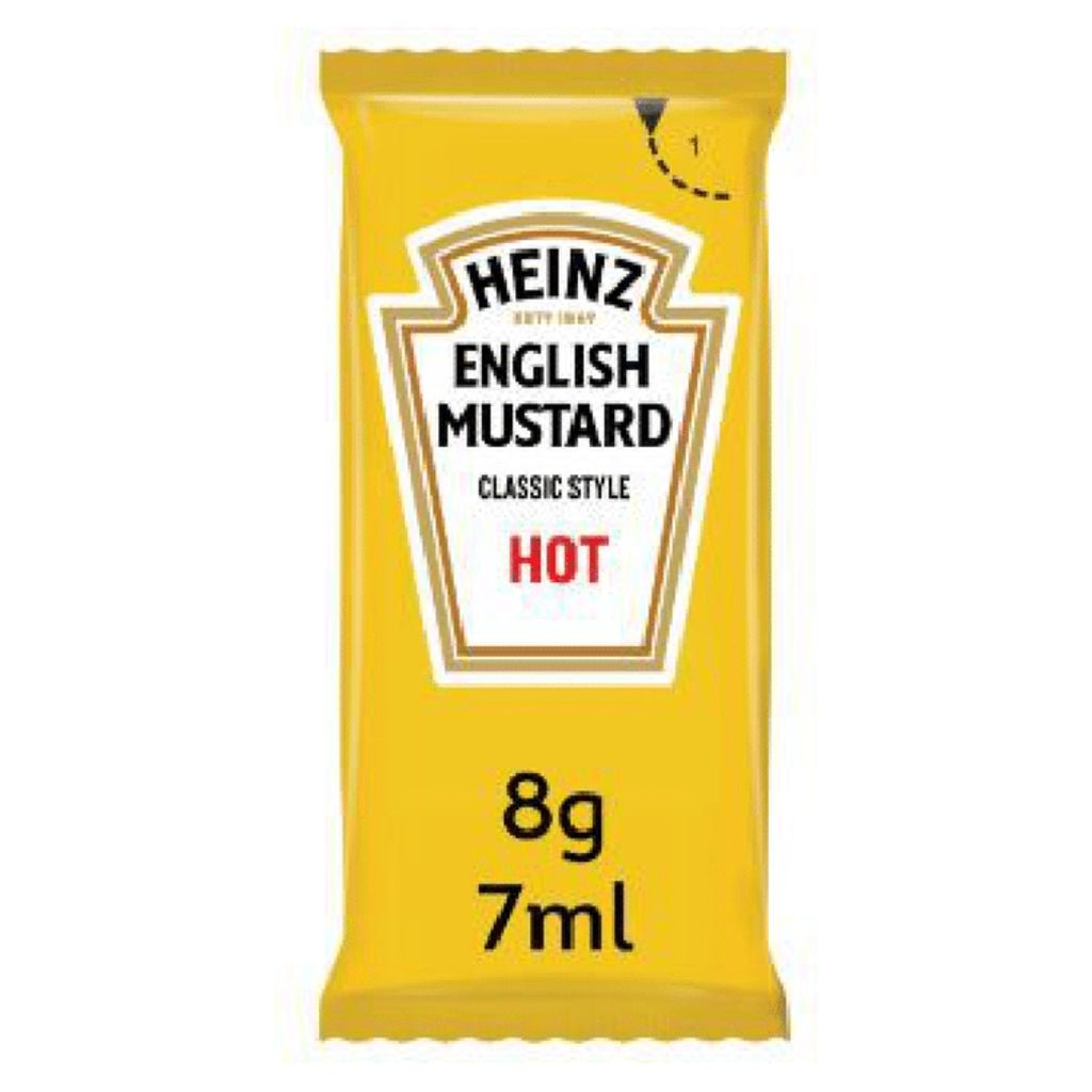 Heinz English Mustard Hot 7ml - UK Food & Drink - 5000157106919
