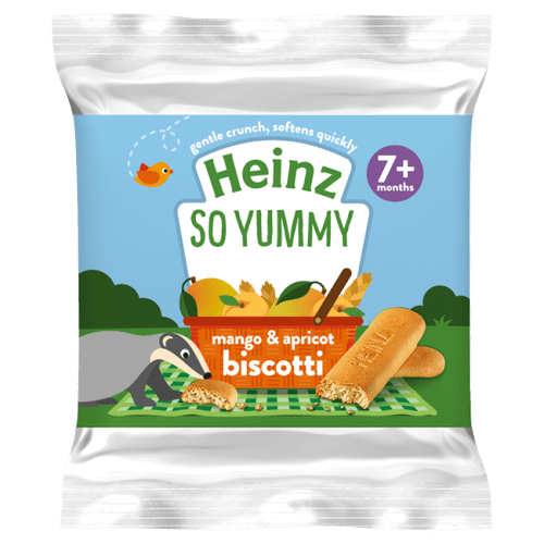 Heinz So Yummy Mango & Apricot Biscotti 7+ Months 60g - UK Food & Drink - 5000157075024