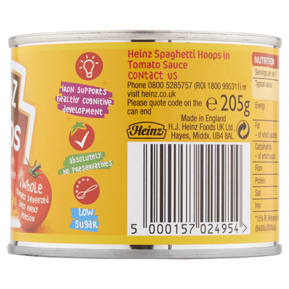 Heinz Spaghetti Hoops 205g - UK Food & Drink - 5000157024954