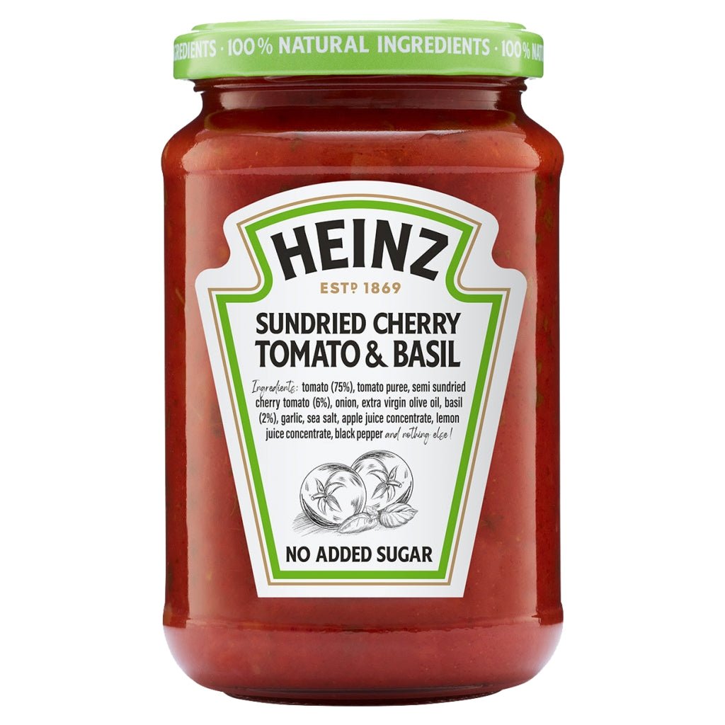 Heinz Sundried Cherry Tomato & Basil Pasta Sauce 350g - UK Food & Drink - 5000157146298