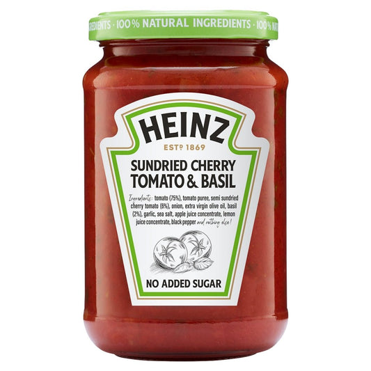 Heinz Sundried Cherry Tomato & Basil Pasta Sauce 350g - UK Food & Drink - 5000157146298