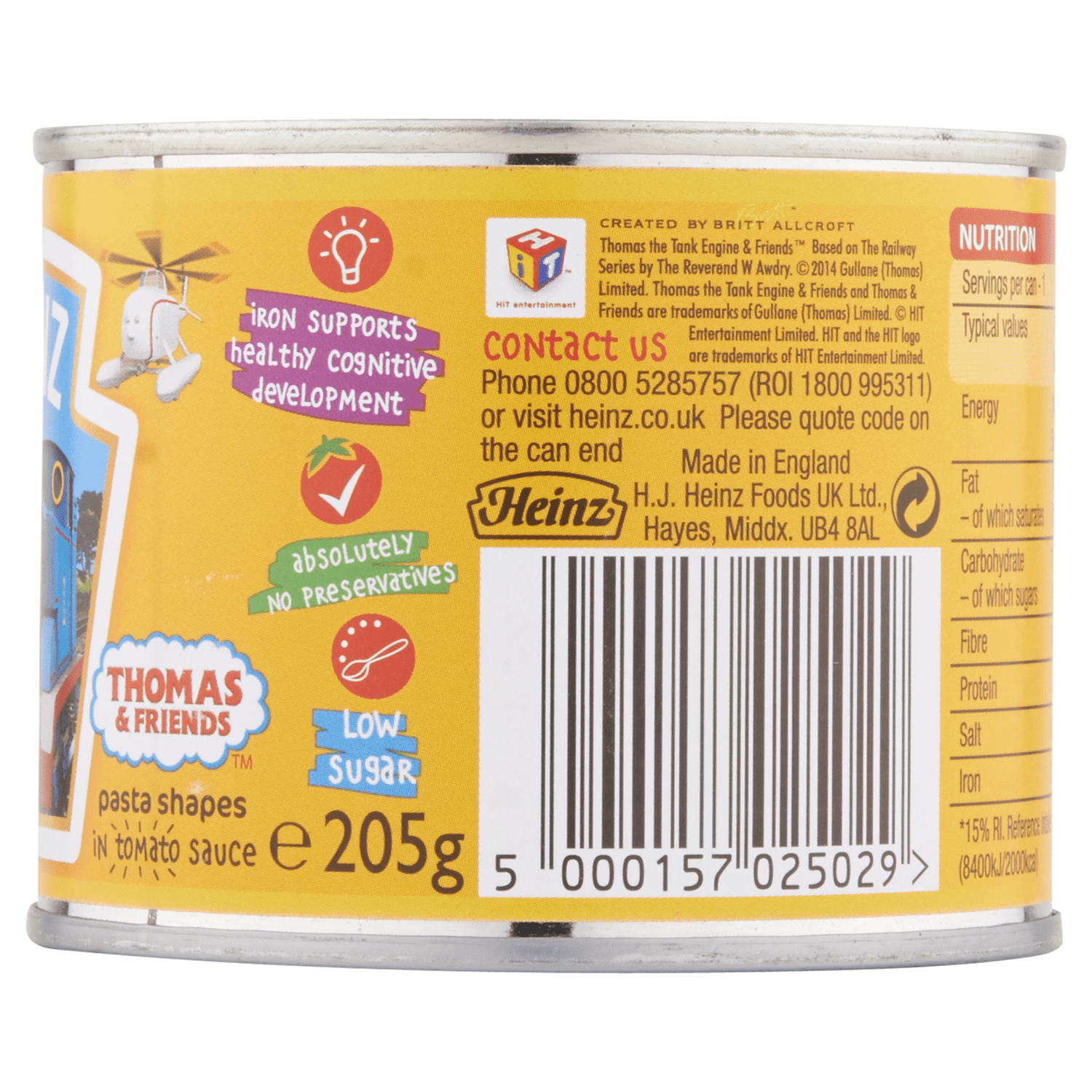Heinz Thomas & Friends Pasta Shapes in Tomato Sauce 205g - UK Food & Drink - 5000157025029
