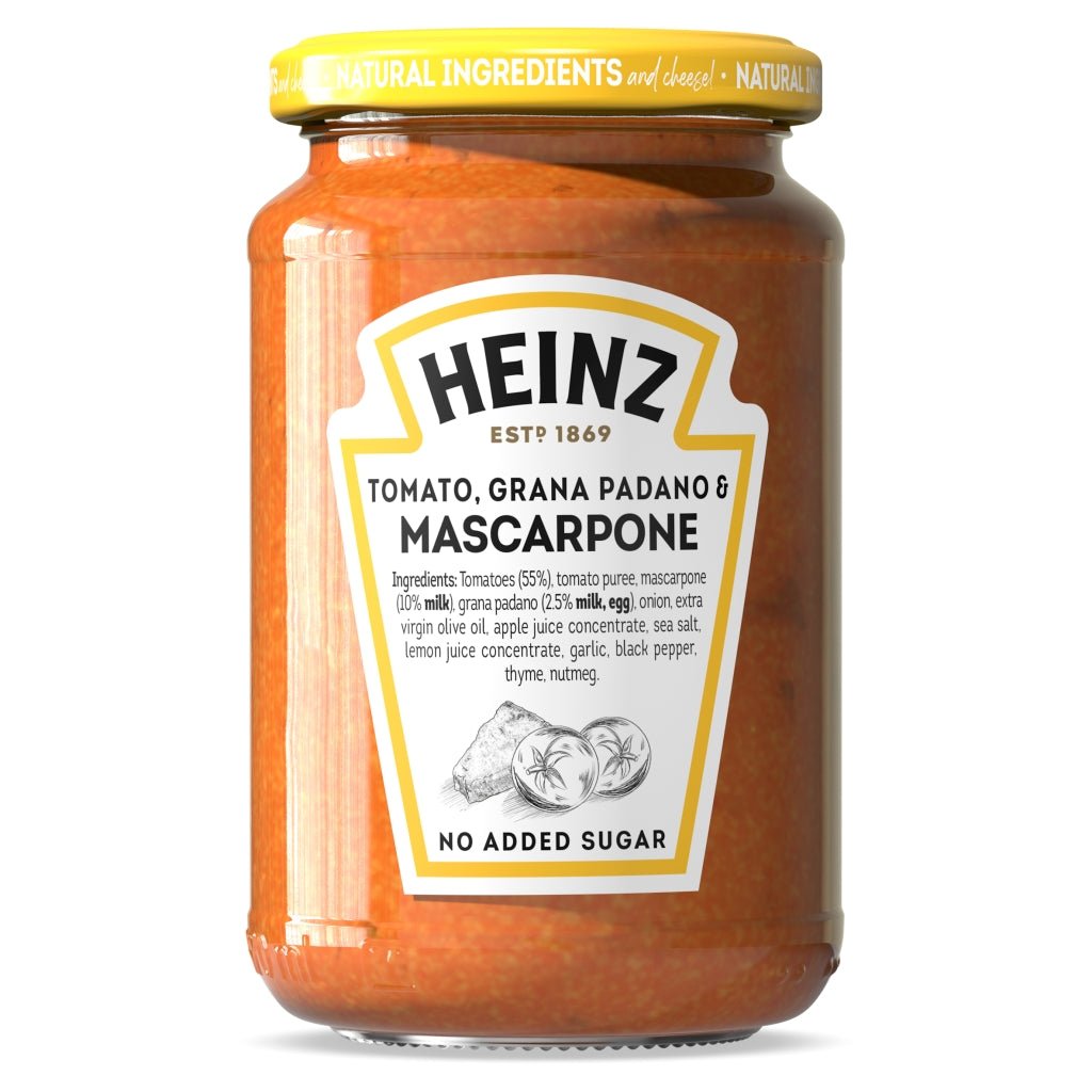 Heinz Tomato Grana Padano & Mascarpone Pasta Sauce 350g - UK Food & Drink - 5000157146342