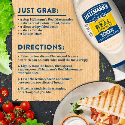Hellmann's Condiment Real Mayonnaise 430 ml - UK Food & Drink - 8722700479475