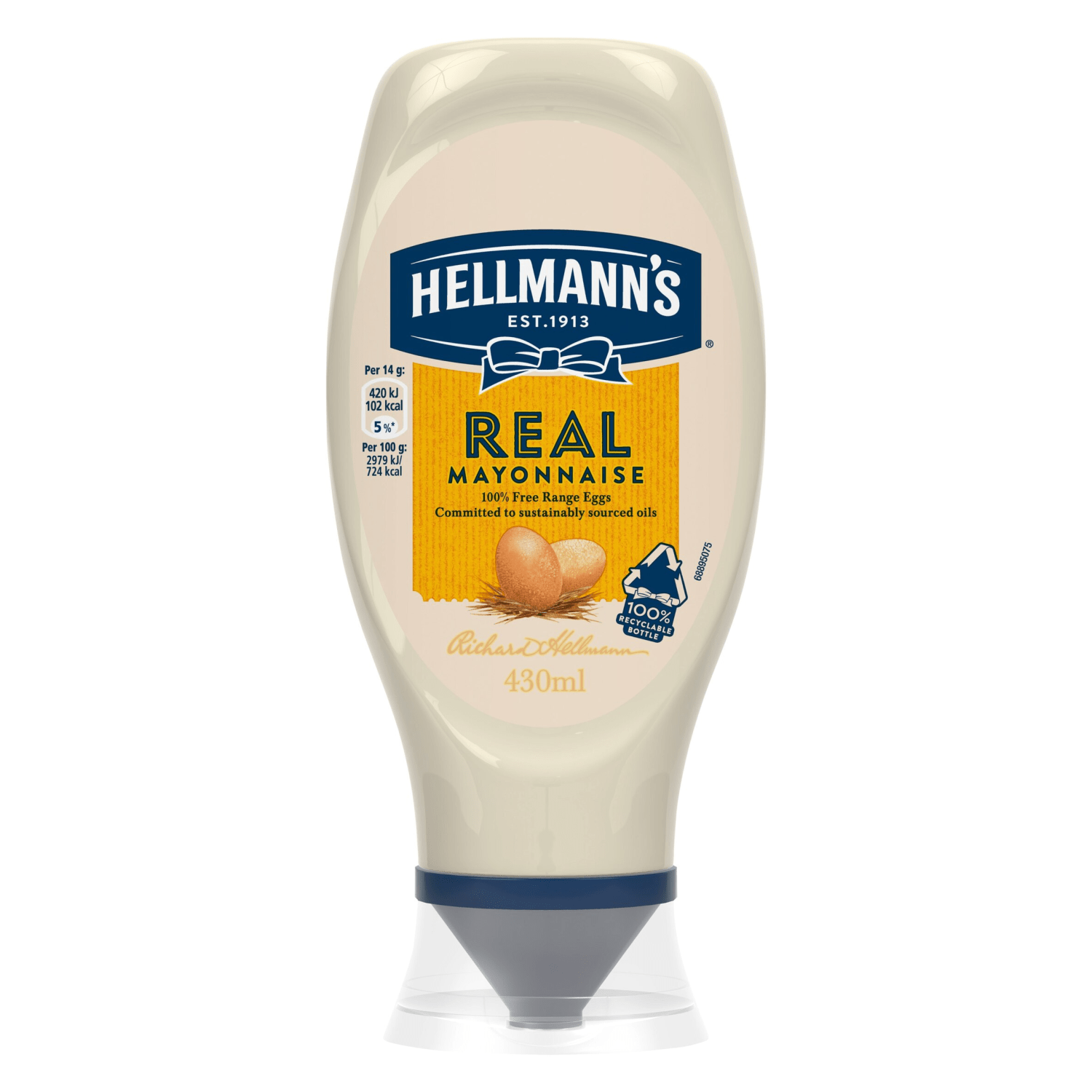 Hellmann's Condiment Real Mayonnaise 430 ml - UK Food & Drink - 8722700479475