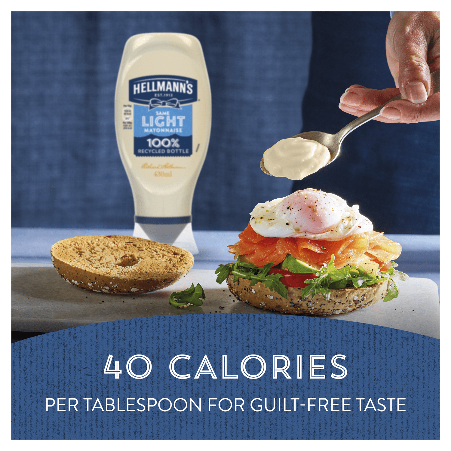 Hellmann's Light Mayonnaise 430ml - UK Food & Drink - 8722700479451