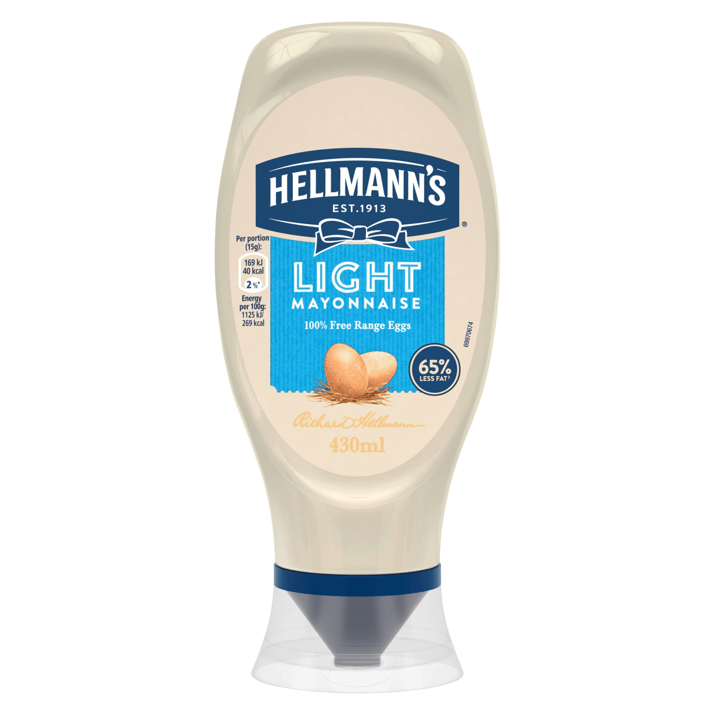 Hellmann's Light Mayonnaise 430ml - UK Food & Drink - 8722700479451