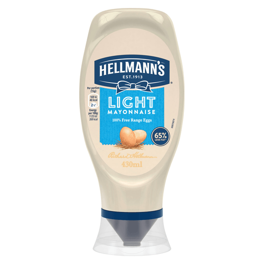 Hellmann's Light Mayonnaise 430ml - UK Food & Drink - 8722700479451