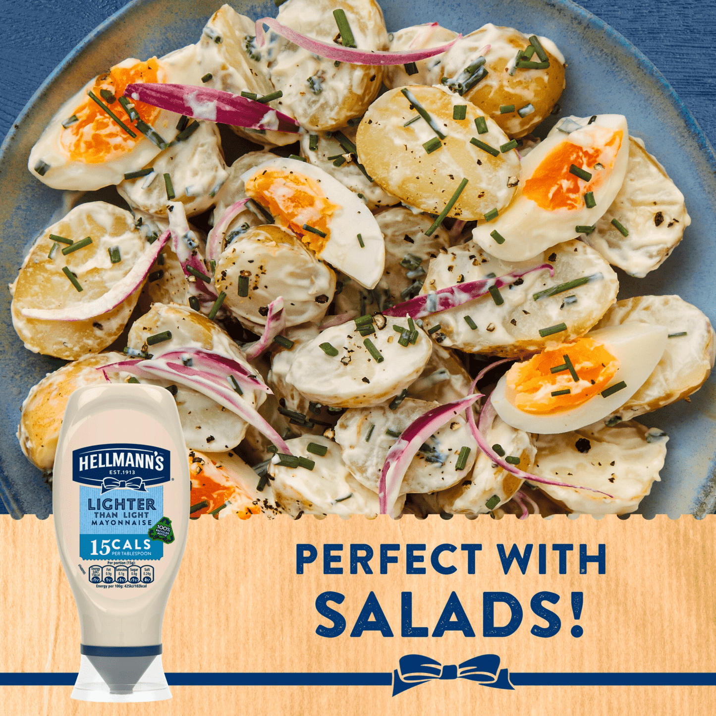 Hellmann's Mayonnaise Lighter than Light 430 ml - UK Food & Drink - 8722700479499