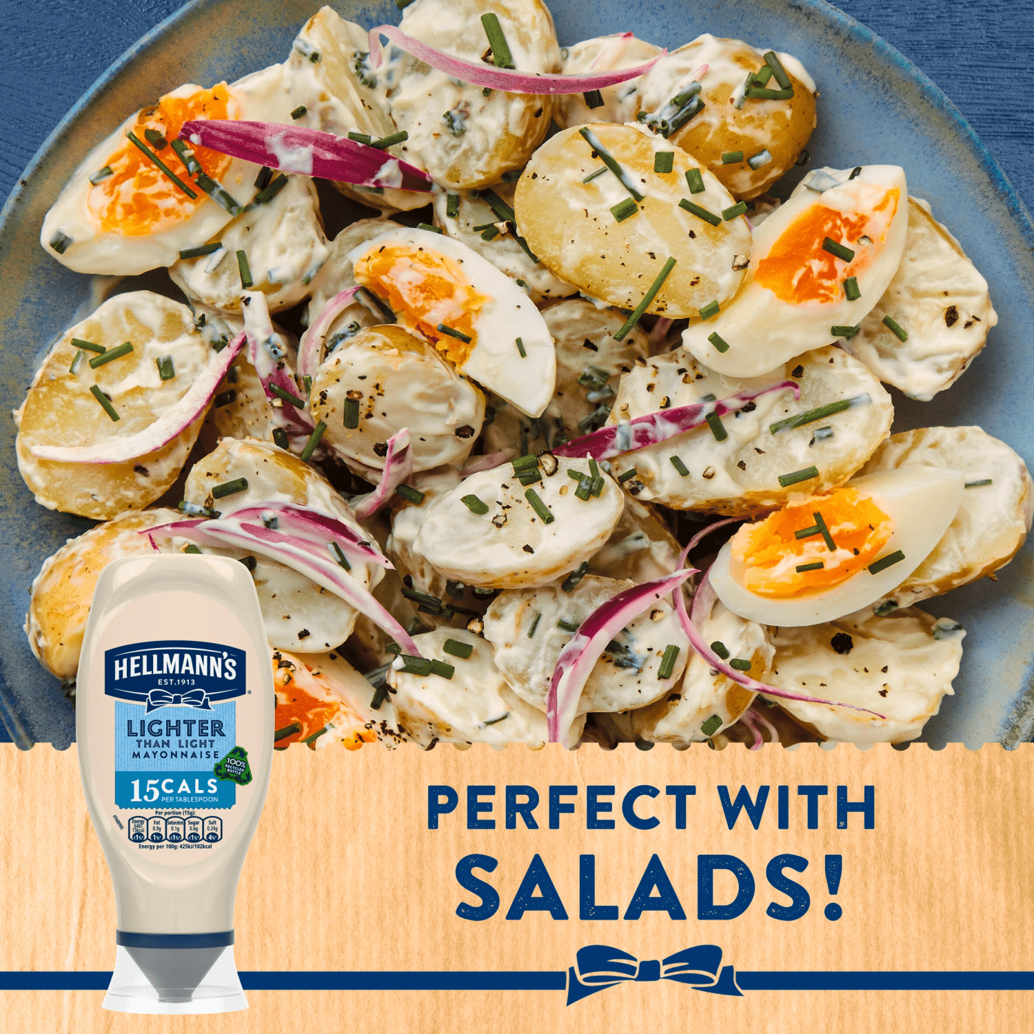 Hellmann's Mayonnaise Lighter than Light 430 ml - UK Food & Drink - 8722700479499