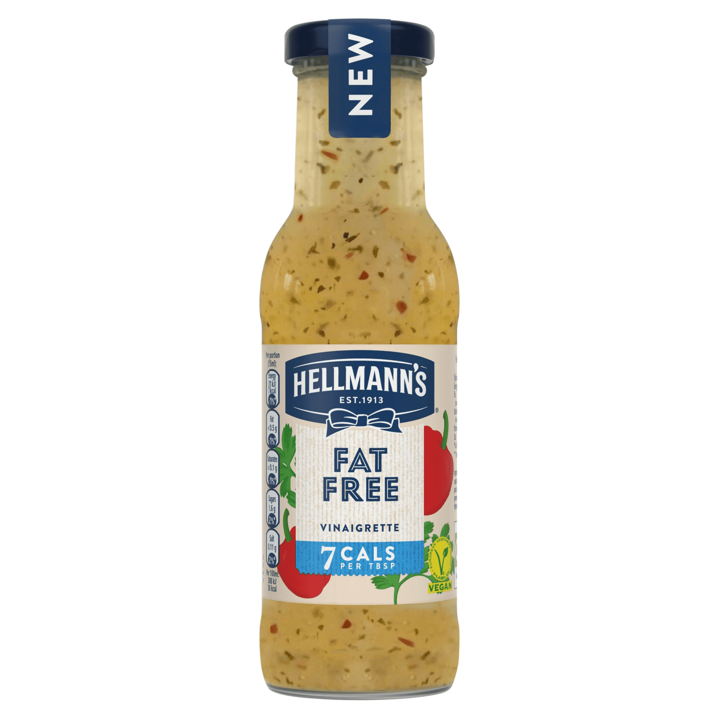 Hellmann's Vinaigrette Fat Free 250 ml - UK Food & Drink - 8720182303738