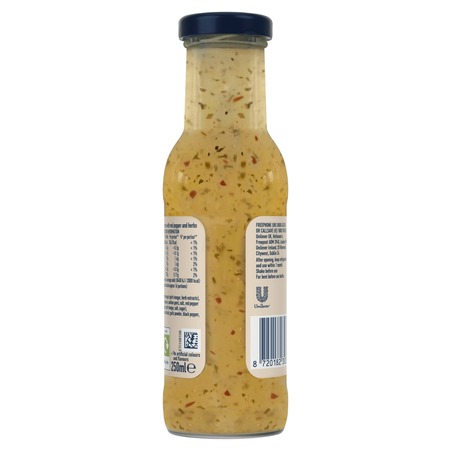 Hellmann's Vinaigrette Fat Free 250 ml - UK Food & Drink - 8720182303738