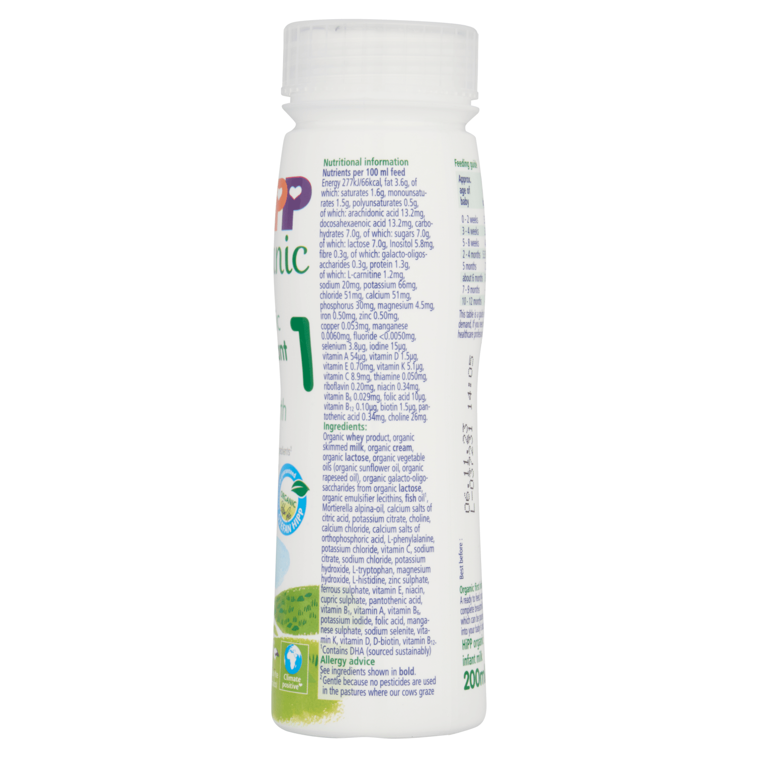 Hipp Combiotic First Infant Milk 1 from Birth Onwards 200ml - UK Food & Drink - 4062300329416