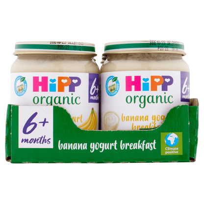 HiPP Organic Banana Yogurt Breakfast 6+ Months 125g - UK Food & Drink - 4062300026049