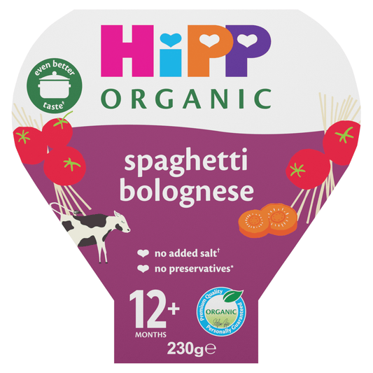 HiPP Organic Spaghetti Bolognese 12+ Months 230g - UK Food & Drink - 4062300024298