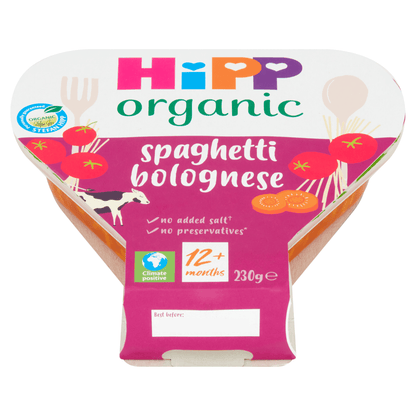 HiPP Organic Spaghetti Bolognese 12+ Months 230g - UK Food & Drink - 4062300024298