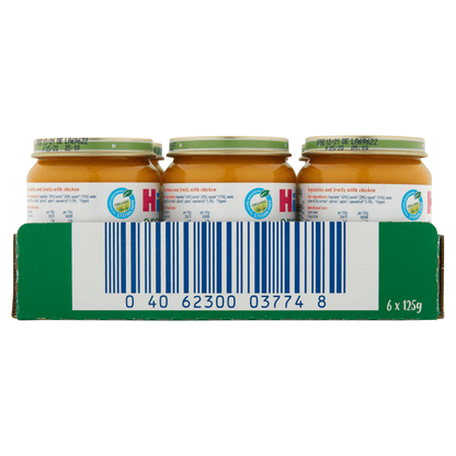 HiPP Organic Sweet Squash & Chicken Baby Food Jar 6+ Months 125g - UK Food & Drink - 4062300037731