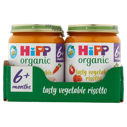 HiPP Organic Tasty Vegetable Risotto Baby Food Jar 6+ Months 125g - UK Food & Drink - 4062300162884