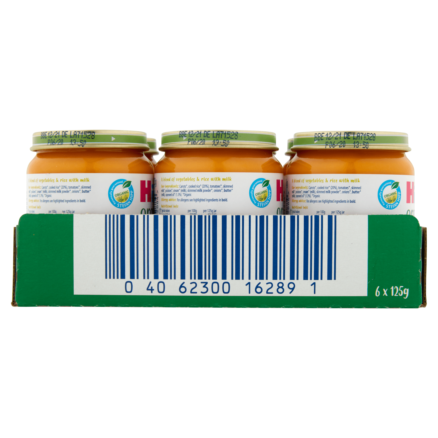 HiPP Organic Tasty Vegetable Risotto Baby Food Jar 6+ Months 125g - UK Food & Drink - 4062300162884
