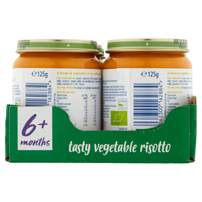 HiPP Organic Tasty Vegetable Risotto Baby Food Jar 6+ Months 125g - UK Food & Drink - 4062300162884