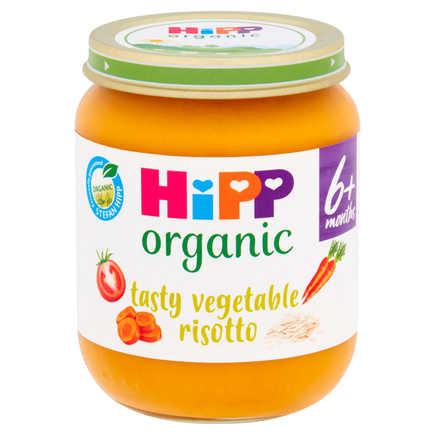 HiPP Organic Tasty Vegetable Risotto Baby Food Jar 6+ Months 125g - UK Food & Drink - 4062300162884