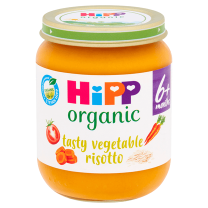 HiPP Organic Tasty Vegetable Risotto Baby Food Jar 6+ Months 125g - UK Food & Drink - 4062300162884