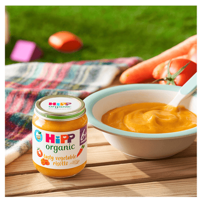 HiPP Organic Tasty Vegetable Risotto Baby Food Jar 6+ Months 125g - UK Food & Drink - 4062300162884
