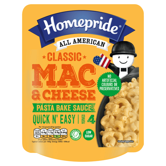 Homepride All American Classic Mac & Cheese Pasta Bake Sauce 350g - UK Food & Drink - 5000354910630